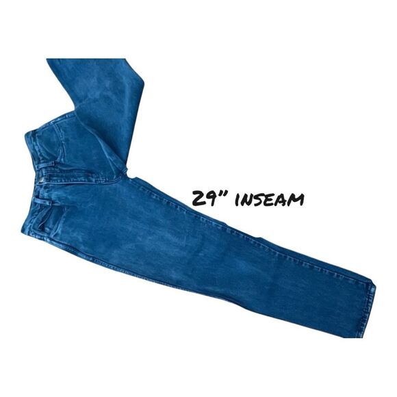 Vintage Rio By Stephen Mardon High Rise Dark Blue Wash Denim Tapered Leg Jeans - Picture 8 of 8